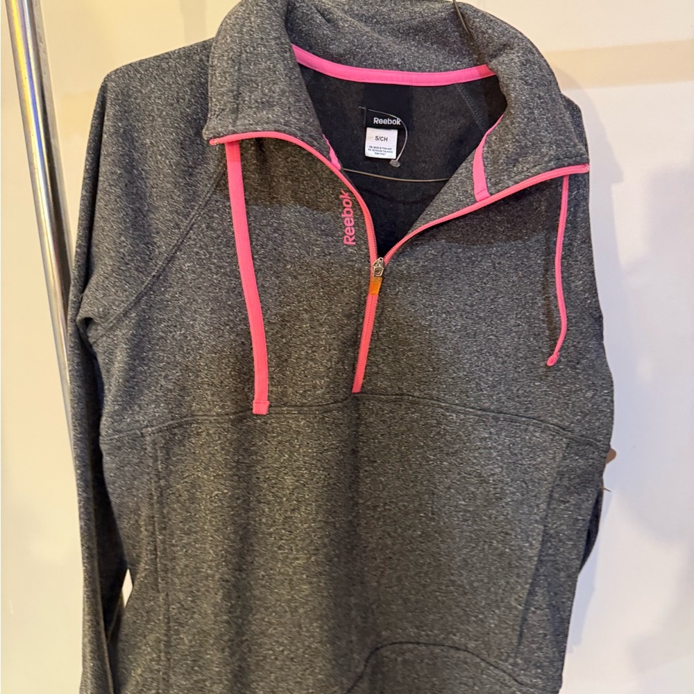 Reebok Gray and Pink Pullover